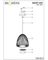 SMART * Colgante LED 43W 3000K